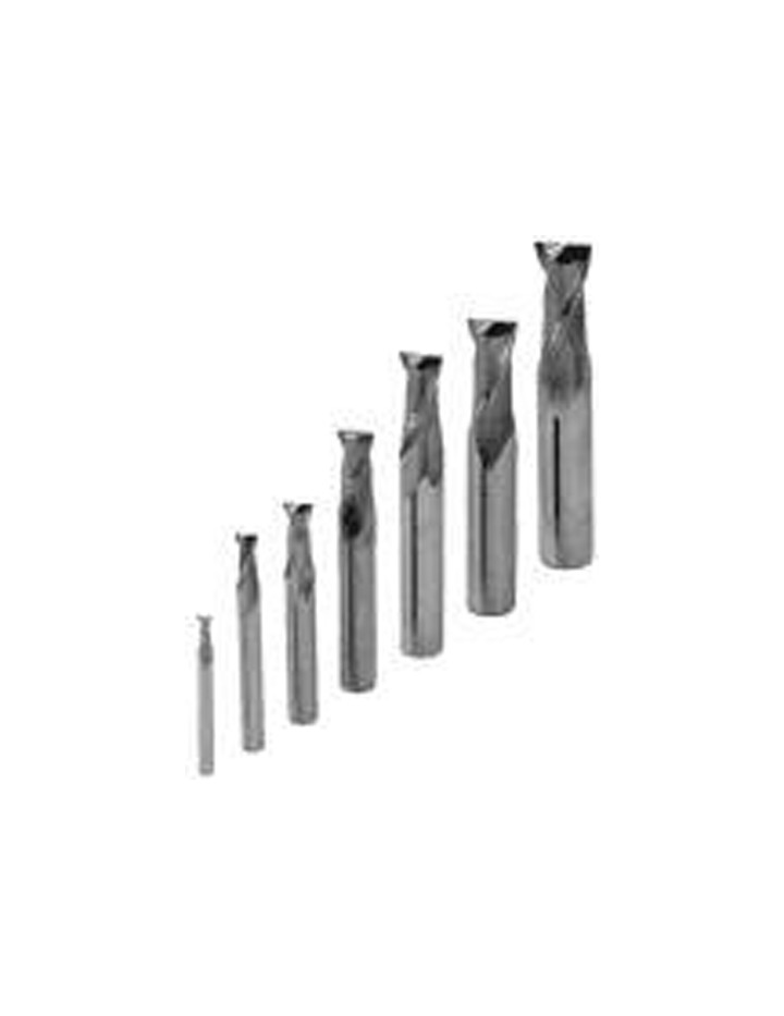 HHIP Schaftfräser-Set 6-teilig – 4-schneidig, Hochgeschwindigkeitsstahl, Schaft 0,95 Cm